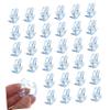 WOONEKY 48pcs Acrylic Rocking Horse Decor Mini Desktop Ornament Set Boho Shower Decorations Blue Shower Favors for Guests view 1