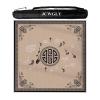 Square Mahjong Mat with Carrying Bag, Thicke Noise Reducing Table Cover for Poker Cards Board Tiles Games with Anti Slip Rubber Backing(Black,90x90 cm/35.43x35.43 in) view 1