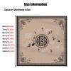 Square Mahjong Mat with Carrying Bag, Thicke Noise Reducing Table Cover for Poker Cards Board Tiles Games with Anti Slip Rubber Backing(Black,90x90 cm/35.43x35.43 in) view 3