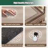 Square Mahjong Mat with Carrying Bag, Thicke Noise Reducing Table Cover for Poker Cards Board Tiles Games with Anti Slip Rubber Backing(Black,90x90 cm/35.43x35.43 in) view 4