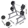 Abaodam 1set Miniature Fitness Equipment Barbell Display Stand with Squat Rack for Unique Desk Decor for Fitness Enthusiasts Students and Friends Compact Gym Furniture view 2