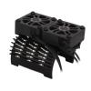 equlup 4042mm Brushless Motor Cooling Fan 27000RPM Twin Motor Heatsink Radiator for 1/8 Remote Control Car Motor Cooling Fan (Black) view 1