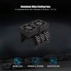 equlup 4042mm Brushless Motor Cooling Fan 27000RPM Twin Motor Heatsink Radiator for 1/8 Remote Control Car Motor Cooling Fan (Black) view 2