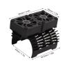 equlup 4042mm Brushless Motor Cooling Fan 27000RPM Twin Motor Heatsink Radiator for 1/8 Remote Control Car Motor Cooling Fan (Black) view 3