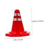 Alasum 30pcs Traffic Road Cones Roadblock Signs for DIY Sand Table Models Educational Toy for Bright Color Simulation Traffic Props view 2