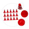 Alasum 30pcs Traffic Road Cones Roadblock Signs for DIY Sand Table Models Educational Toy for Bright Color Simulation Traffic Props view 3