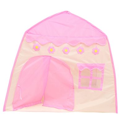 HOOTNEE Princess Play Tent Portable Indoor Pink Castle Tent for Foldable House for Imaginative Play and Fun