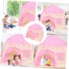 HOOTNEE Princess Play Tent Portable Indoor Pink Castle Tent for Foldable House for Imaginative Play and Fun view 3