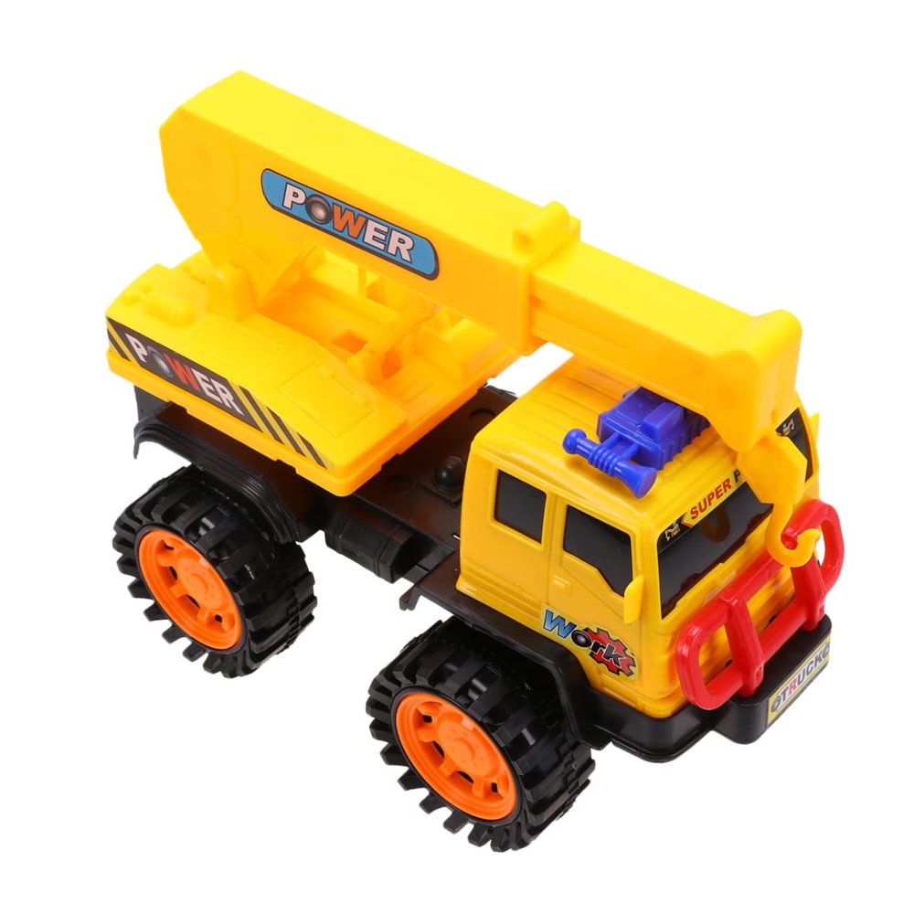 HOOTNEE 1pc Plastic Crane Large Construction Vehicle Playset for Early Education Fun Engineering Truck for Boys and Ideal for Imaginative Play and Learning