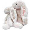 2025 Personalized Plush Bunny Hand Embroidered Easter Bunny Gift Multicolor Available For Boys and Girls Baby Baptism Child's First Easter Gift Easter Basket Stuffer Gift view 1