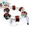 6 Coils Ring Electromagnetic Accelerator, Ring Accelerator Physics Teaching Experiment Model, Applicable to Classroom Teaching, Experiment Equipment, Desk Toy view 1