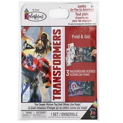 Colorforms Transfomers Jumbo On The Go Adventure Stickers