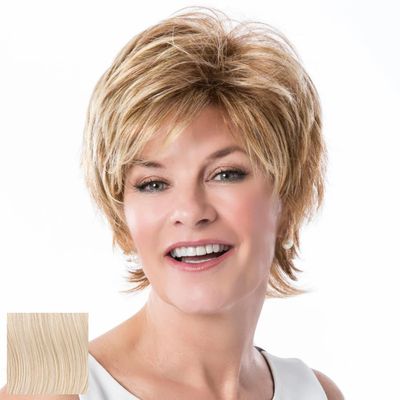 Toni Brattin Glamorous Wig - Precise & Versatile Cut with Layering & a Collar-Length Neckline - Heat-Friendly Synthetic Fiber Looks & Feels Natural - Adjustable & Comfortable (Platinum, Regular)