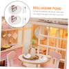 Alasum 10 Sets Mini Cake Plates House Mini Ornaments for Dessert Fake Food Fake Kitchen Artificial Food Prop Mini House Accessories Pretend Food Resin view 2