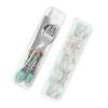 Cartoon world map Children's three-piece knife, fork and spoon set, made of plastic PP and 430 stainless steel, portable view 4