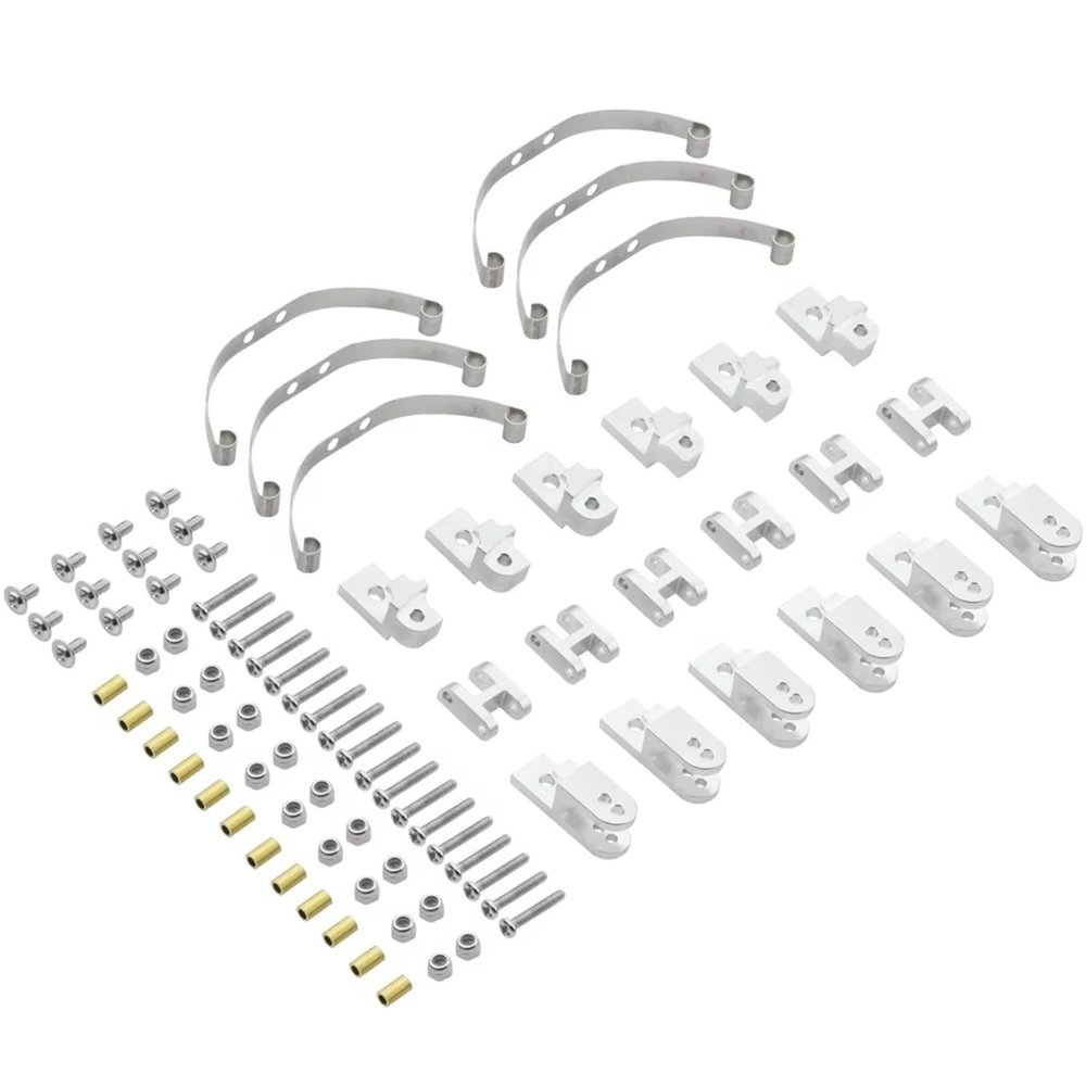 RC Car Parts for JJRC Q60 Q63 Q75 for WPL B16 B36 1/16 6WD 6X6 Steel Shock Absorber Suspension Leaf Springs Modification RC Car Upgrade Parts Accessories(Silver)