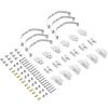RC Car Parts for JJRC Q60 Q63 Q75 for WPL B16 B36 1/16 6WD 6X6 Steel Shock Absorber Suspension Leaf Springs Modification RC Car Upgrade Parts Accessories(Silver) view 1