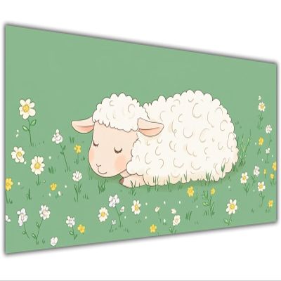 100x200cm Large Paint by Numbers Kit for Adults Cute Paint by Numbers SheepColored Oil Canvas Art Kit with Acrylic Pigment and Brushes for Home Wall Decor Crafts Man Women Hobbies Girls Gifts KL-343
