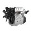 YILQ SEMTO Metal Engine Model Kit That Works, ST-NF2 7.0cc Mini Inline Double-Cylinder Four-Stroke Air-Cooled Engine Model Kit, Engine for Kids Adults (Silver) view 3