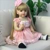22 Inch Reborn Baby Dolls Girl Full Body Realistic Soft Vinyl Body Newborn Baby Dolls Toy view 1