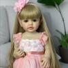 22 Inch Reborn Baby Dolls Girl Full Body Realistic Soft Vinyl Body Newborn Baby Dolls Toy view 4