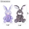 Dimple Milo and Bella Stuffed Bunny Toy Set - Animated Interactive Baby Bunny with Peek-a-Boo Feature and Singing Songs - Baby Easter Gifts for Kids, Boys, Girls- Baby Plush Toy Gift for Ages 0 and Up view 2