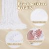 100 Pack Faux Pearl Necklace Bulk Long Pearl Women's Jewelry 1920s White Pearl Party Favors Wedding Bridal Shower Tea Birthday Decorations view 3