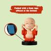 Agroha Beige Buddha Bobble Head Figurine Happy Buddha Nodding Car Dashboard Statue Lord Buddha Spring Head Sculpture Spiritual God Figurine for Car Accessory & Home Decor (Pack of 1) view 2