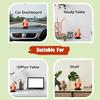 Agroha Beige Buddha Bobble Head Figurine Happy Buddha Nodding Car Dashboard Statue Lord Buddha Spring Head Sculpture Spiritual God Figurine for Car Accessory & Home Decor (Pack of 1) view 4