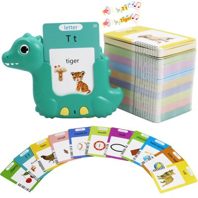 MAYAPHILOS English Talking Flash Cards with 510 Sight Words, Pocket Speech Therapy Toys, Interactive Autism Sensory Toy, Eductional Toys Learn English for Kids