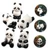 Abaodam 5pcs Miniature Statues Cute Cartoon Animal Figures for Home and Garden Decoration DIY Crafts Bookshelves and Desk Ornaments view 3