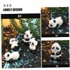 Abaodam 5pcs Miniature Statues Cute Cartoon Animal Figures for Home and Garden Decoration DIY Crafts Bookshelves and Desk Ornaments view 4
