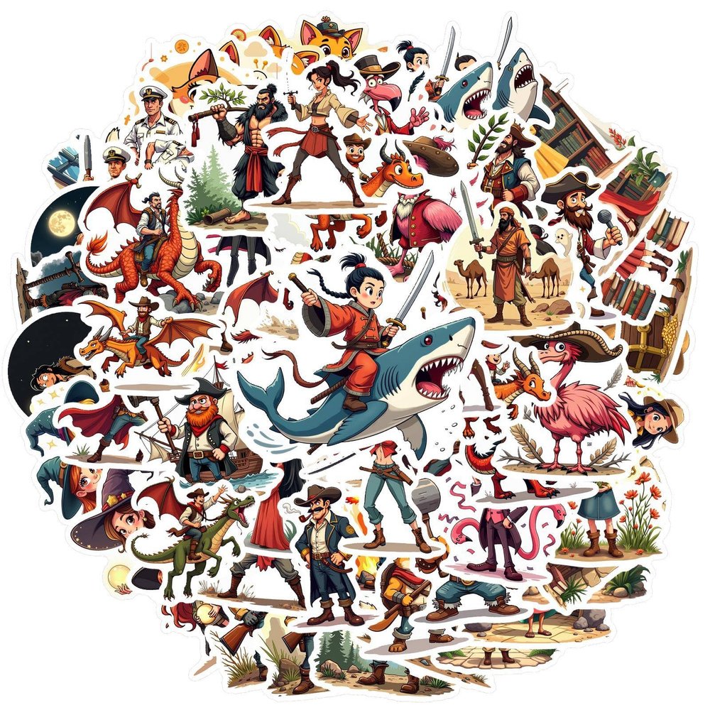 100Pcs Cartoon Hero Stickers, Waterproof Hero Sticker for Water Bottle Laptop Phone Cases Planner Skateboard Luggage Helmet Party Favor Decor, Ideal for Adults Teens Teacher Rewards C1K3Z1F