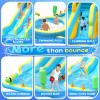 (2026 New) JOYMOR 11-in-1 Inflatable Water Slide for Kids Backyard w/ 2 Waterslide, 2 Basketball Hoop, Pool, Climbing Wall, Water Blasters, 1min Blow Up Water Slides Park w/ 750w Blower, Storage Bag view 3