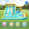 (2026 New) JOYMOR 11-in-1 Inflatable Water Slide for Kids Backyard w/ 2 Waterslide, 2 Basketball Hoop, Pool, Climbing Wall, Water Blasters, 1min Blow Up Water Slides Park w/ 750w Blower, Storage Bag view 4
