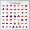 100Pcs Cartoon Lip Stickers, Waterproof Kiss Sticker for Water Bottle Laptop Phone Cases Planner Skateboard Luggage Helmet Party Favor Decor, Ideal for Adults Teens Teacher Rewards C1R8Z view 4