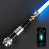 DAMIENSABER Upgrade Xenopixel 3.0 Light Saber, Smooth Swing Sensitive Motion Control Light Sabers with 34 Sound Fonts Infinite Color Changing, Obiwan Light Sabers for Adults Metal Hilt view 1