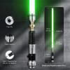 DAMIENSABER Upgrade Xenopixel 3.0 Light Saber, Smooth Swing Sensitive Motion Control Light Sabers with 34 Sound Fonts Infinite Color Changing, Obiwan Light Sabers for Adults Metal Hilt view 3