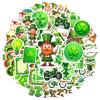 100Pcs Cartoon St Patricks Day Stickers, Waterproof St Patricks Day Sticker for Water Bottle Laptop Phone Cases Planner Skateboard Luggage Party Favor Decor St Patricks Day Decorations C1K341F view 1