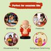 Agroha Happy Buddha Nodding Figurine Car Dashboard Bobbling Head Lord Buddha Statue for Car Display Spring Head Buddha Figurine Indian God Idol Car Accessory Statue (Pack of 1) view 2