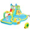 (2025 New) JOYMOR Inflatable Water Slide Bounce House w/Water Bucket, Climbing Wall, Pool, Rainbow Sprinklers, 1min Blow Up Water Slide 10-in-1 for Kids w/Strong Blower, Carrying Bag view 1