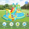 (2025 New) JOYMOR Inflatable Water Slide Bounce House w/Water Bucket, Climbing Wall, Pool, Rainbow Sprinklers, 1min Blow Up Water Slide 10-in-1 for Kids w/Strong Blower, Carrying Bag view 4
