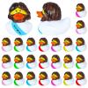 24 Pcs Jesus Rubber Ducks with 6 Color Easter Jesus Loves You Ducks for Kids Toddler view 1