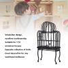 1:12 Miniature Bird Cage, Realistic Metal Door Dollhouse Bird Cage with Lifelike Design, Excellent Craftsmanship for 1:12 Scale Miniature Houses, Adding a Touch of Realism to view 3