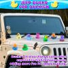 24 Pack Valentine Day Color Changing Rubber Ducks,Jeep Ducks for Ducking Baby Bath Beach Toys Easter Basket Stuffer Party Favors Mini Ducks for Pool Water Activity view 4