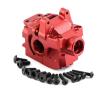 Aluminum Front & Rear Differential Housing Gearbox #6881#6880 Upgrade Parts for RC Car for Trax-xas for Rustler for Stampede 4x4(Red Front 6881) view 1