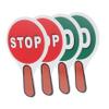 Alipis 2set Educational Double-sided Stop Sign Boy Girl Safety Traffic Signs Handheld Pvc Traffic Safety Toys for Boys and Girls view 1