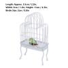 1:12 Miniature Bird Cage, Realistic Metal Door Dollhouse Bird Cage with Lifelike Design, Excellent Craftsmanship for 1:12 Scale Miniature Houses, Adding a Touch of Realism to view 2