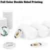 500 Custom Poker Chips, Personalized Drink Tokens with Own Logo, Image and Text, Double Side UV Full Color Printing Drink Chips for Bar, Party, Business Cards, Company Logo and Promotions (White) view 4