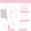 100PCS Pink Bow Baby Shower Plates and Napkins Bows Tableware Set Its A Girl Party Decoration Girls Baby Shower Parties Disposable Dessert Plate for Bowknot Themed Dinnerware Supplies Serve 25 view 4
